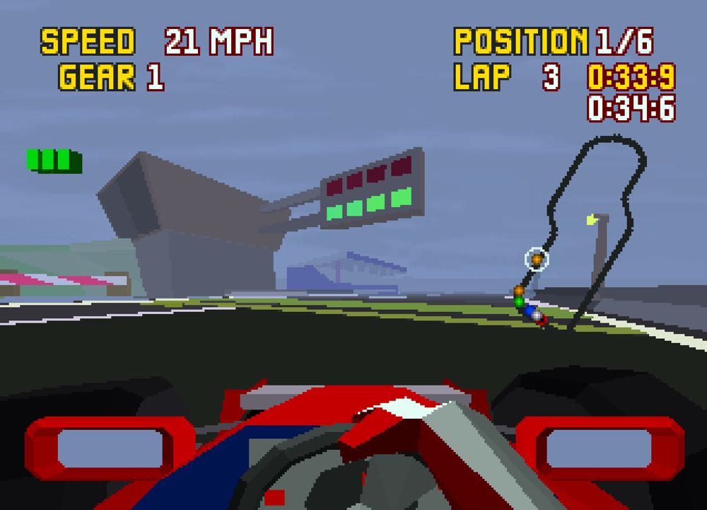 Checkered Flag - Atari Jaguar (Atari - 1) video game collectible [Barcode 077000400079] - Main Image 4