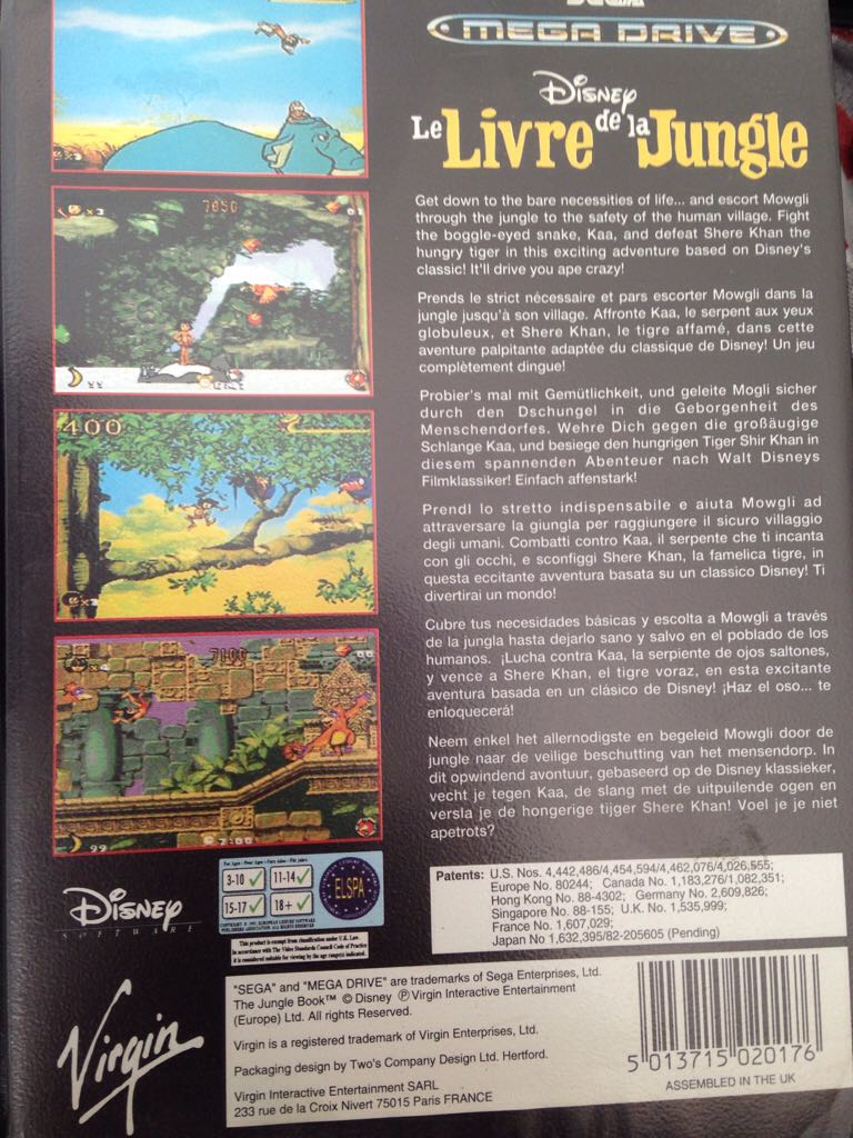 Le Livre De La Jungle - Sega Mega Drive video game collectible - Main Image 2