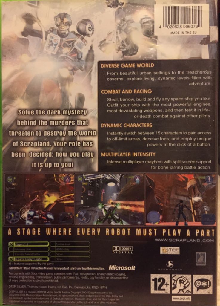Scrapland - Microsoft Xbox (Deep Silver - 1) video game collectible [Barcode 4020628996079] - Main Image 2