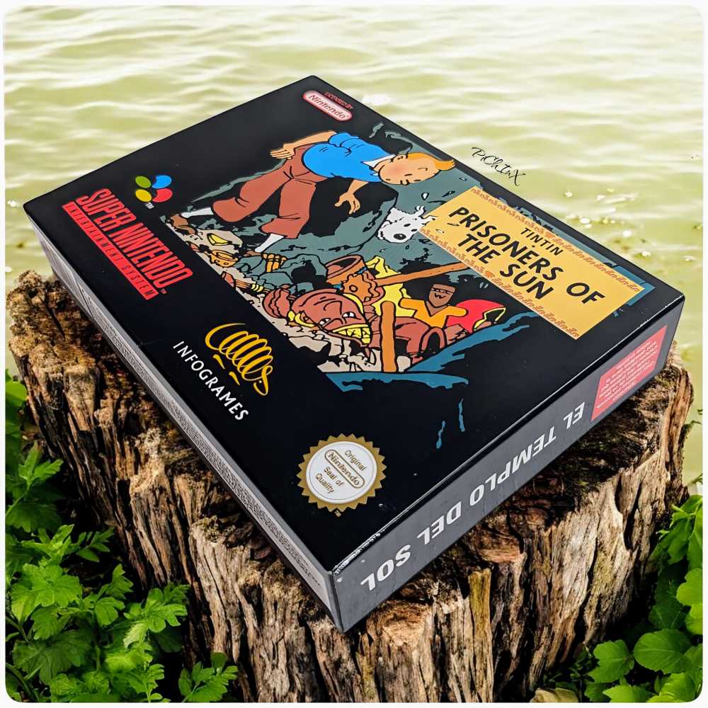 Tintin El Templo Del Sol - Nintendo Super Nintendo Entertainment System (SNES) video game collectible - Main Image 2