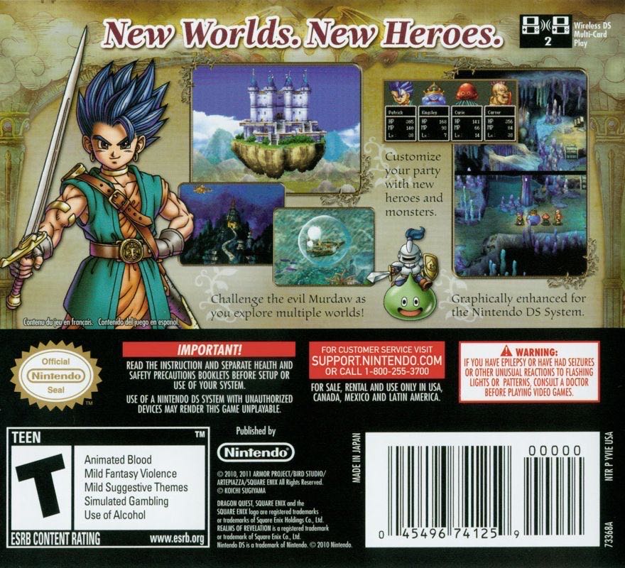 Dragon Quest VI: Realms of Revelation - Nintendo DS (Square Enix/Nintendo) video game collectible - Main Image 2