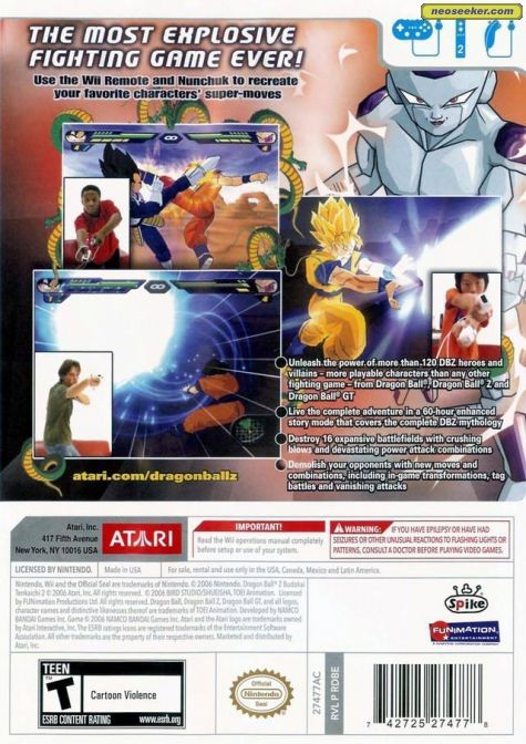 Dragon Ball Z - Nintendo Wii (2) video game collectible - Main Image 2