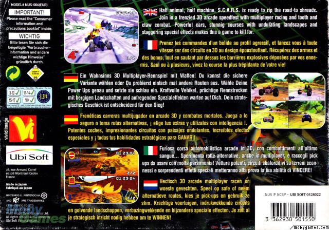 Scars - Nintendo 64 (N64) video game collectible - Main Image 2