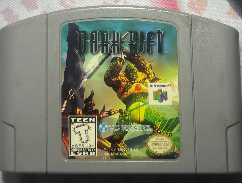 Dark Rift - Nintendo 64 (N64) (Vic Tokai - 2) video game collectible [Barcode 4966550997022] - Main Image 3