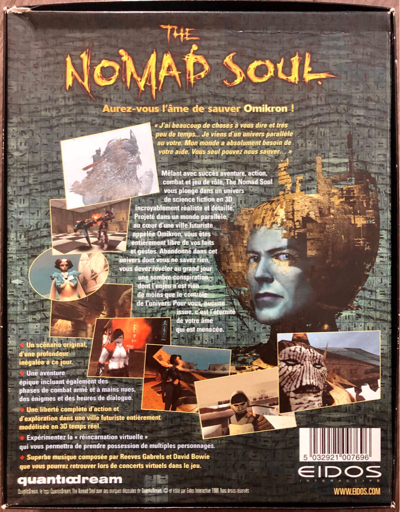 The Nomad Soul - PC (Eidos Interactive - 1) video game collectible [Barcode 5032921007696] - Main Image 2