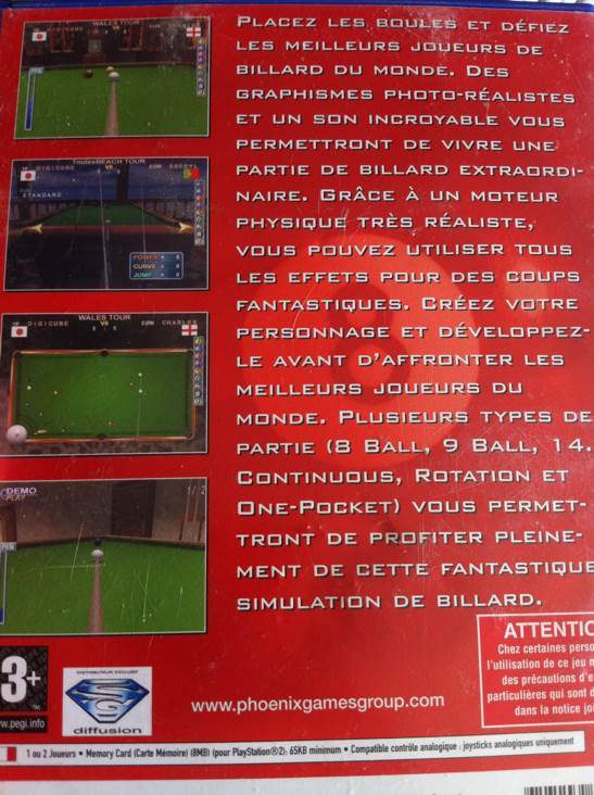 Cool Shot - Sony PlayStation 2 (PS2) (Phoenix Games Ltd - 1-2) video game collectible [Barcode 8717249590859] - Main Image 2