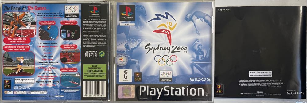 Sydney 2000 - Sony PlayStation (Eidos - 1-8) video game collectible [Barcode 9312544050665] - Main Image 4