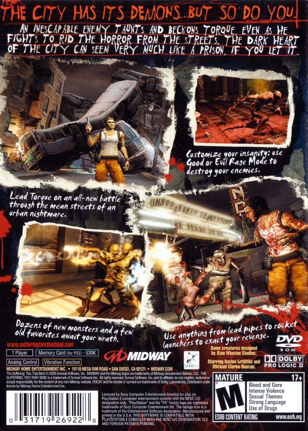 The Suffering Ties That Bind - Sony PlayStation 2 (PS2) video game collectible - Main Image 2