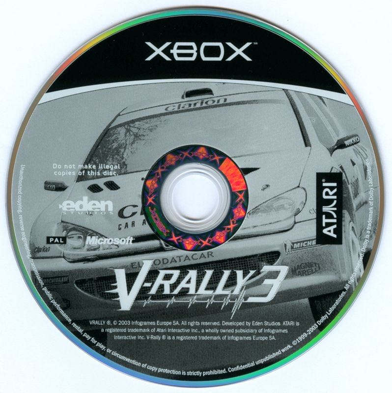 V-Rally 3 - Microsoft Xbox (Infogrames Europe - 1-4) video game collectible [Barcode 3546430105078] - Main Image 3