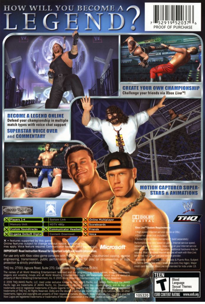 WWE Wrestlemania 21 - Microsoft Xbox (4) video game collectible [Barcode 4005209060684] - Main Image 2