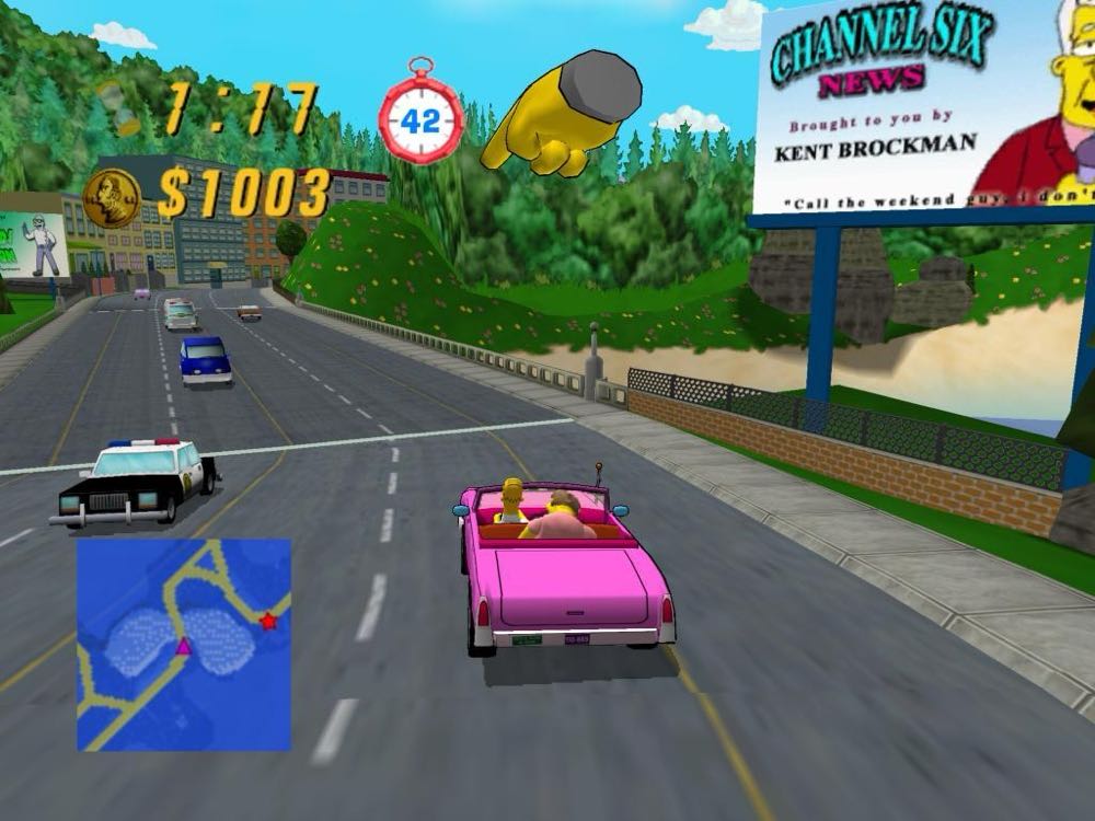 The Simpsons: Road Rage - Microsoft Xbox (Electronic Arts/20th Century Games - 2) video game collectible - Main Image 3