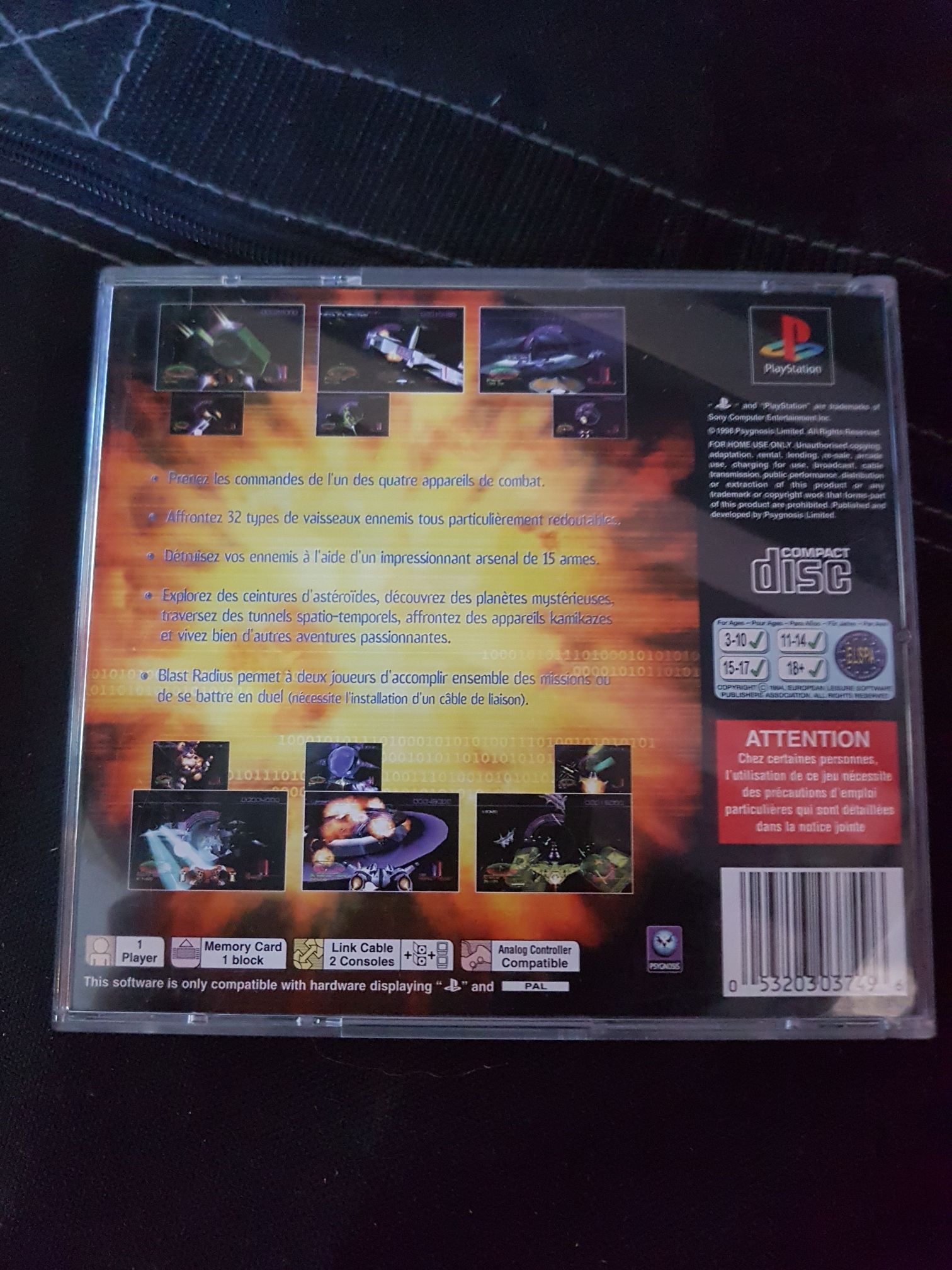 Blast Radius - Sony PlayStation (1) video game collectible [Barcode 053203037496] - Main Image 2