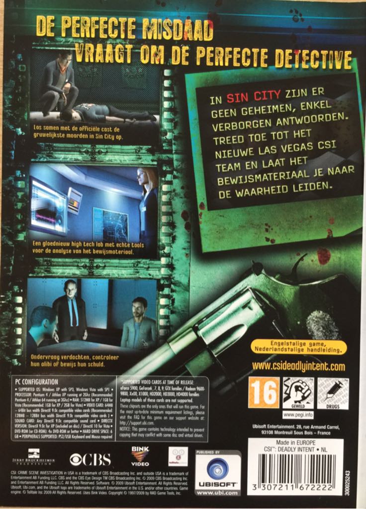 CSI: Crime Scene Investigation - PC video game collectible [Barcode 3307210136787] - Main Image 2