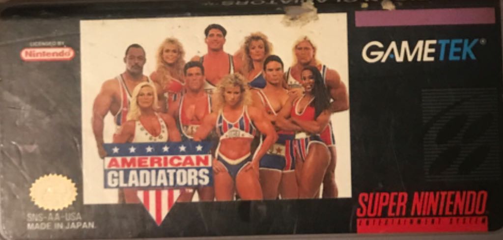 American Gladiators - Nintendo Super Nintendo Entertainment System (SNES) video game collectible - Main Image 1