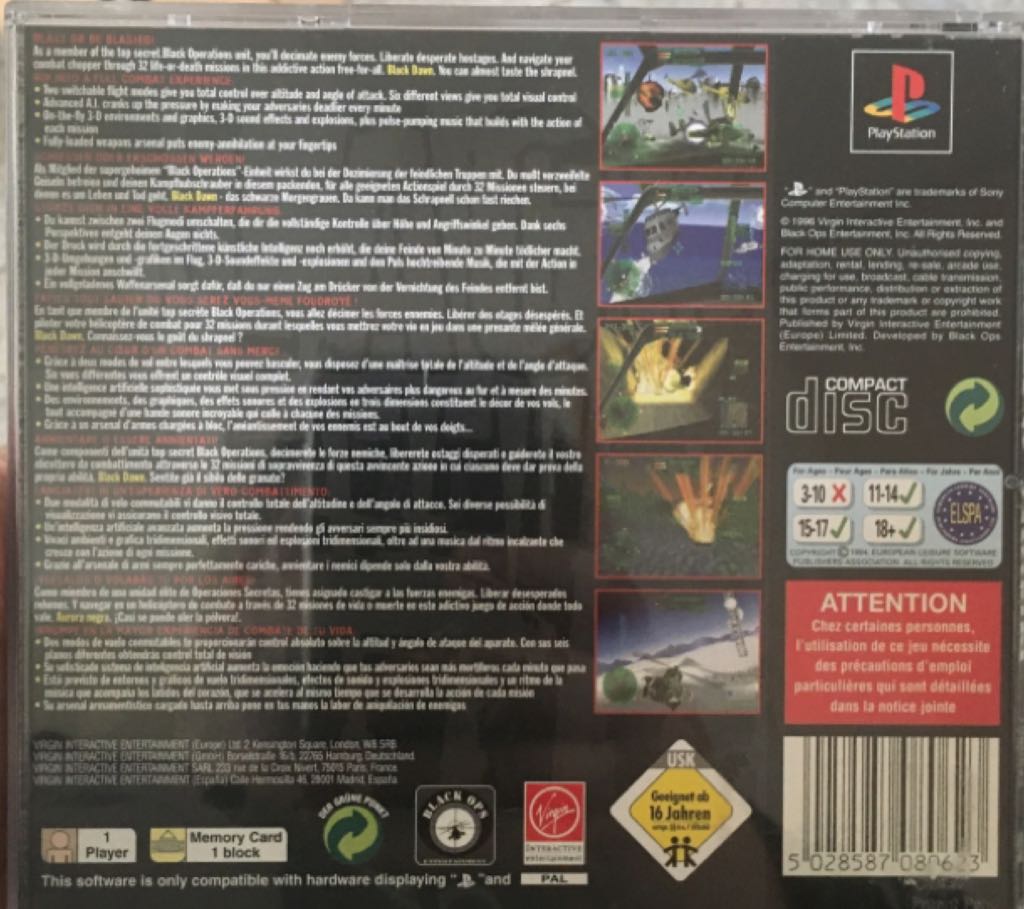 Black Dawn - Sony PlayStation (1) video game collectible [Barcode 5028587080623] - Main Image 2