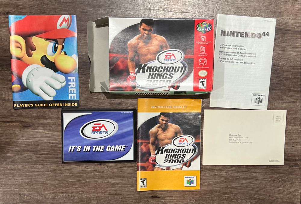 Knockout Kings 2000 - Nintendo 64 (N64) ((EA) Electronic Arts - 2) video game collectible [Barcode 014633140217] - Main Image 3