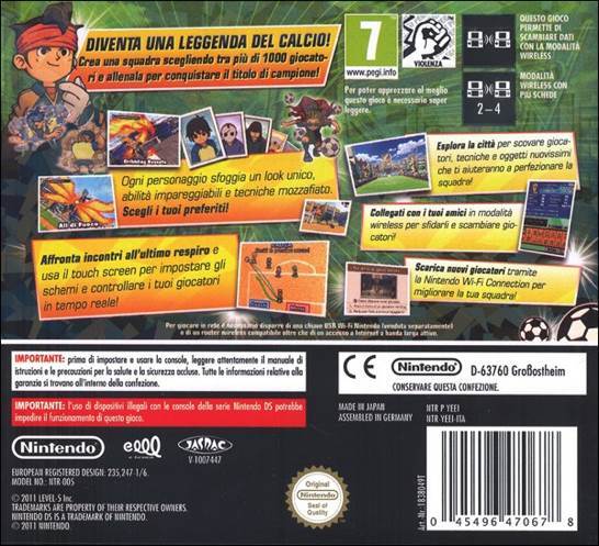 Inazuma Eleven - Nintendo DS (Nintendo - 1) video game collectible [Barcode 045496741266] - Main Image 2