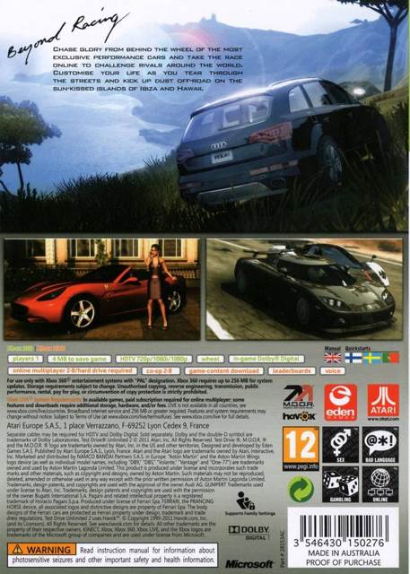 Test Drive Unlimited 2 - Sony PlayStation 3 (PS3) (Atari - 1) video game collectible [Barcode 3546430150146] - Main Image 2