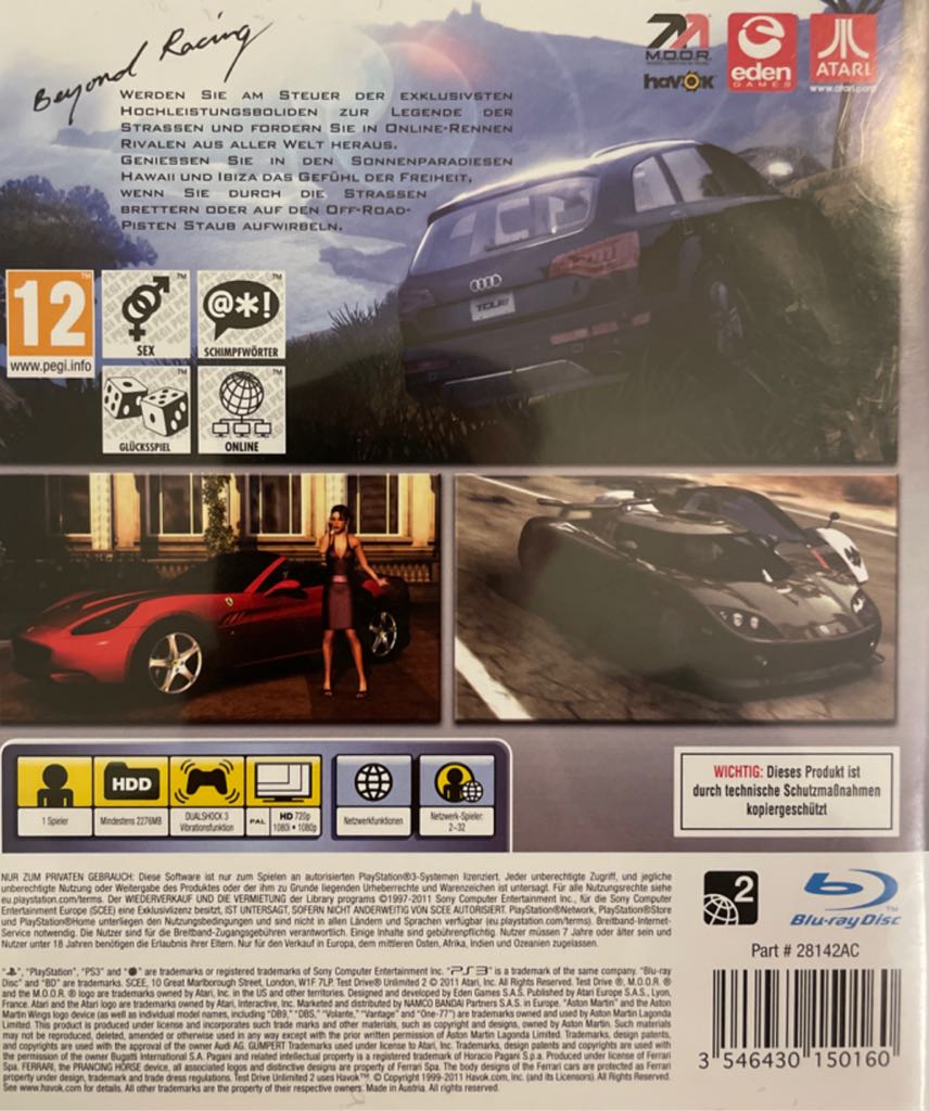Test Drive Unlimited 2 - Sony PlayStation 3 (PS3) (Atari - 1) video game collectible [Barcode 3546430150160] - Main Image 2