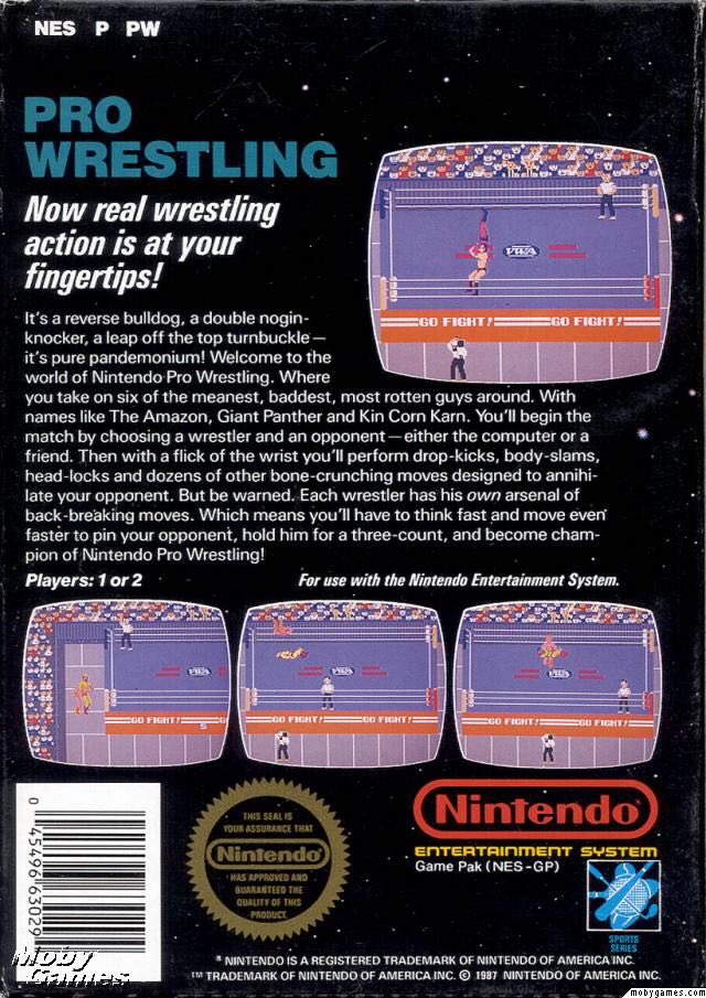 Pro Wrestling - Nintendo Entertainment System (NES) (Nintendo) video game collectible - Main Image 2