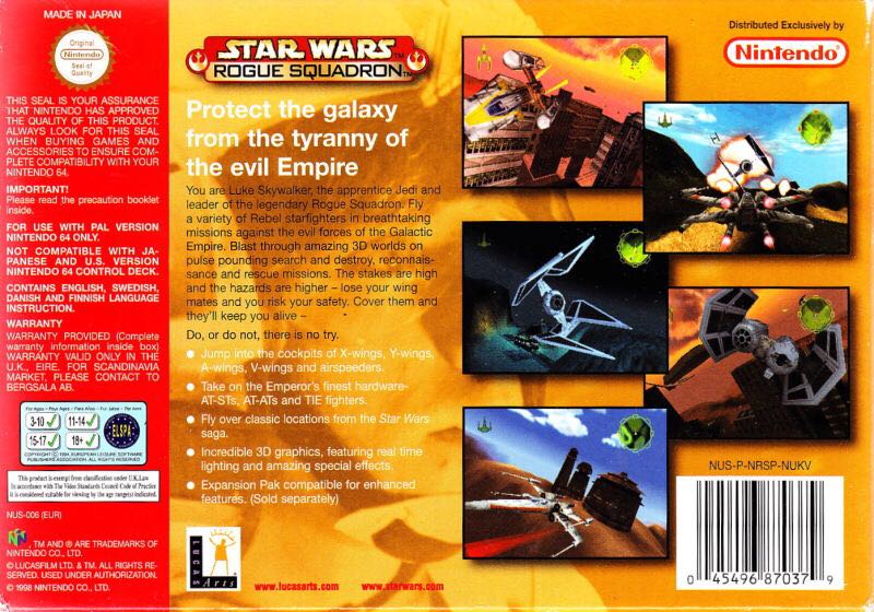 Star Wars: Rogue Squadron - Nintendo 64 (N64) (1) video game collectible - Main Image 2