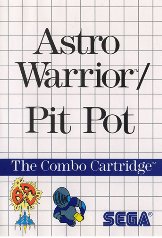 Astro Warrior / Pit Pot - Sega Master System video game collectible - Main Image 1