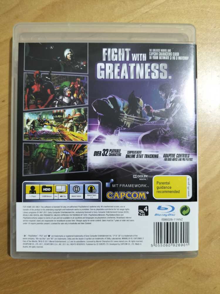Marvel Vs Capcom 3 - Sony PlayStation 3 (PS3) (8) video game collectible [Barcode 5055060926901] - Main Image 2