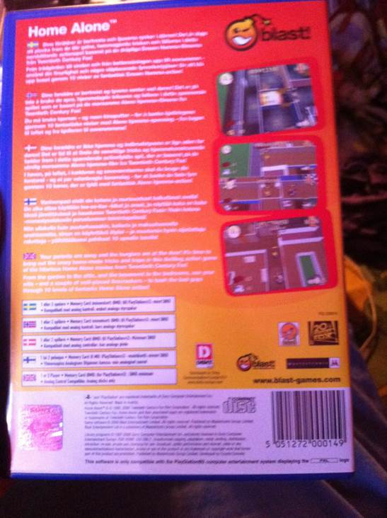 Home Alone - Sony PlayStation 2 (PS2) (Blast! Entertainment) video game collectible [Barcode 5051272000149] - Main Image 2