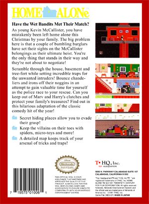 Home Alone - Nintendo Entertainment System (NES) (Toy Headquarters - 1) video game collectible [Barcode 719575010061] - Main Image 2