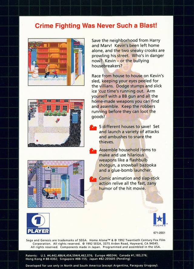 Home Alone - Sega Genesis (Mega Drive) (Sega - 1) video game collectible - Main Image 2