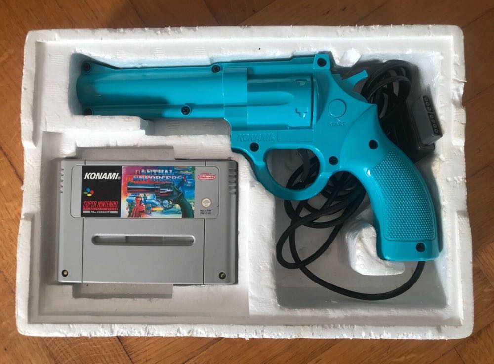 Lethal Enforcers - Nintendo Super Nintendo Entertainment System (SNES) (Konami) video game collectible - Main Image 2