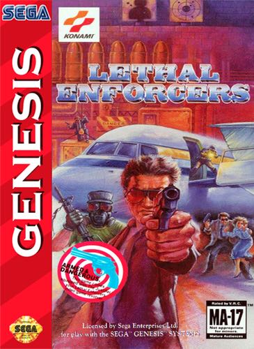 Lethal Enforcers - Sega Genesis (Mega Drive) (Konami) video game collectible - Main Image 1