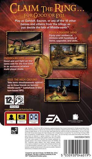 The Lord of the Rings: Tactics - Sony PlayStation Portable (PSP) (Electronic Arts - 1) video game collectible [Barcode 5030930046019] - Main Image 2