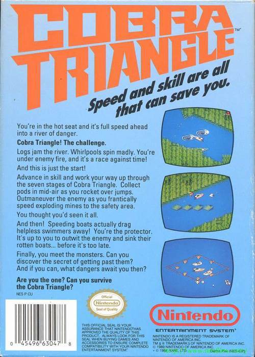 Cobra Triangle - Nintendo Entertainment System (NES) (Nintendo - 1) video game collectible [Barcode 074299063527] - Main Image 2