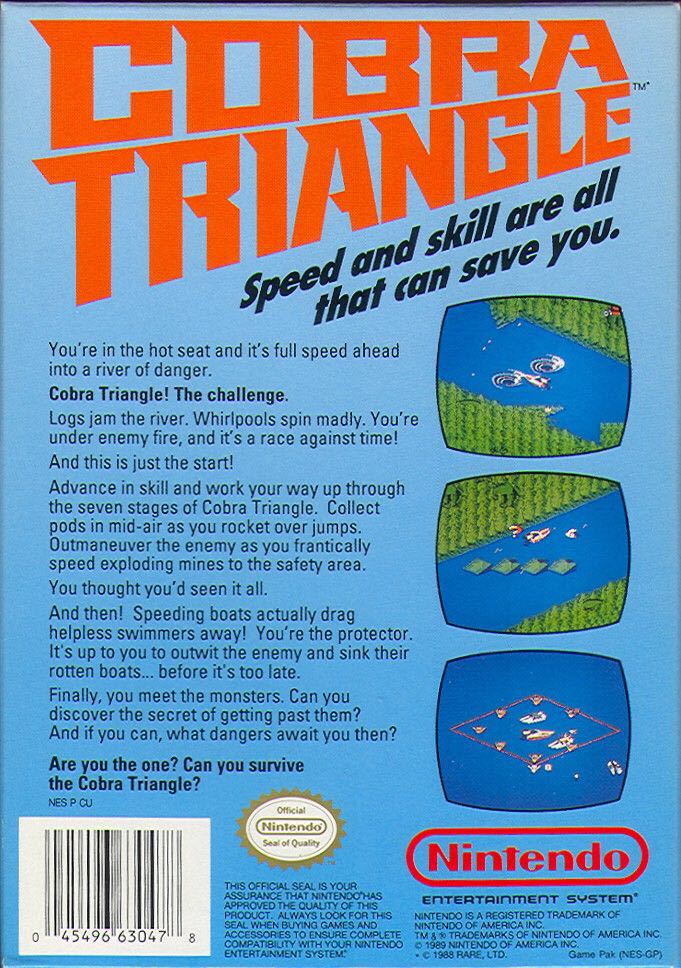 Cobra Triangle - Nintendo Entertainment System (NES) (Nintendo) video game collectible - Main Image 2