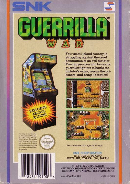 Guerrilla War - Nintendo Entertainment System (NES) (SNK - 2) video game collectible - Main Image 2