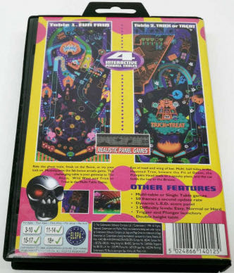 Psycho Pinball - Sega Genesis (Mega Drive) (Codemasters) video game collectible - Main Image 2