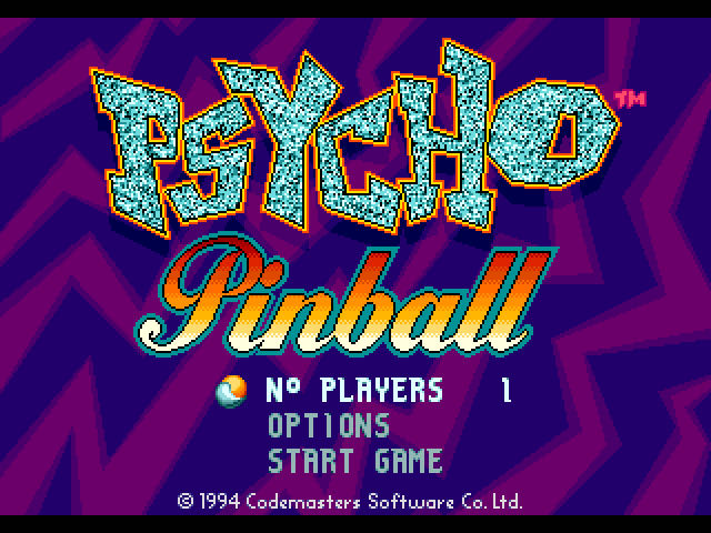 Psycho Pinball - Sega Genesis (Mega Drive) (Codemasters) video game collectible - Main Image 3