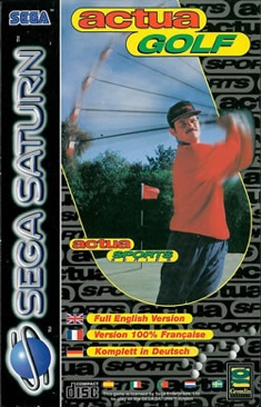 Actua Golf - Sega Saturn (Gremlin Interactive - 1-4) video game collectible [Barcode 5013658033790] - Main Image 1