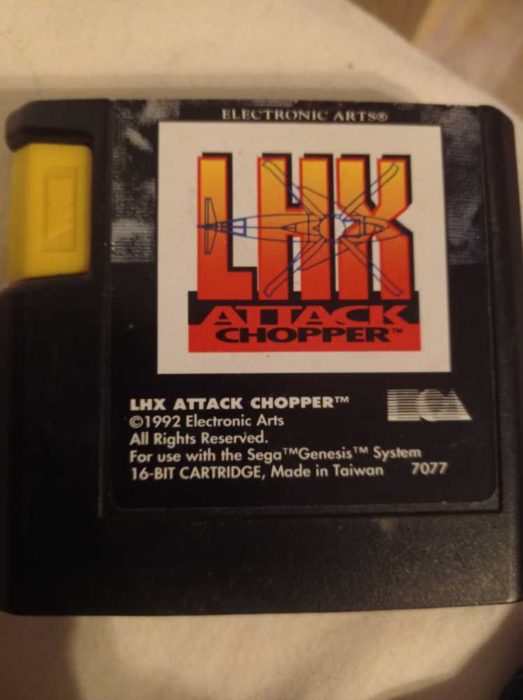 Lhx Attack Chopper - Sega Mega Drive video game collectible - Main Image 2