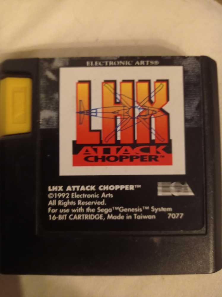 Lhx Attack Chopper - Sega Mega Drive video game collectible - Main Image 3