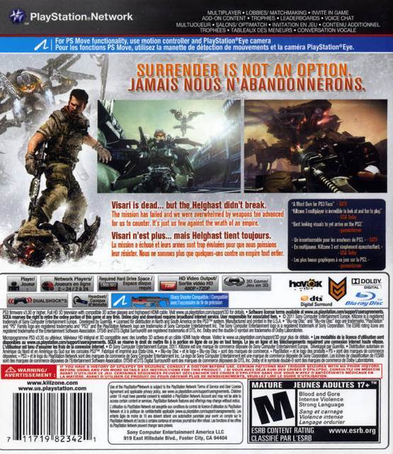 Killzone 3 - Sony PlayStation 3 (PS3) (Sony Computer Entertainment - 25) video game collectible [Barcode 4948872980081] - Main Image 2