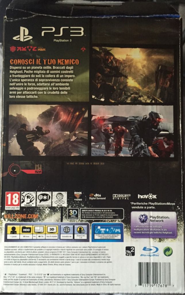 Killzone 3 - Sony PlayStation 3 (PS3) video game collectible [Barcode 711719176787] - Main Image 2