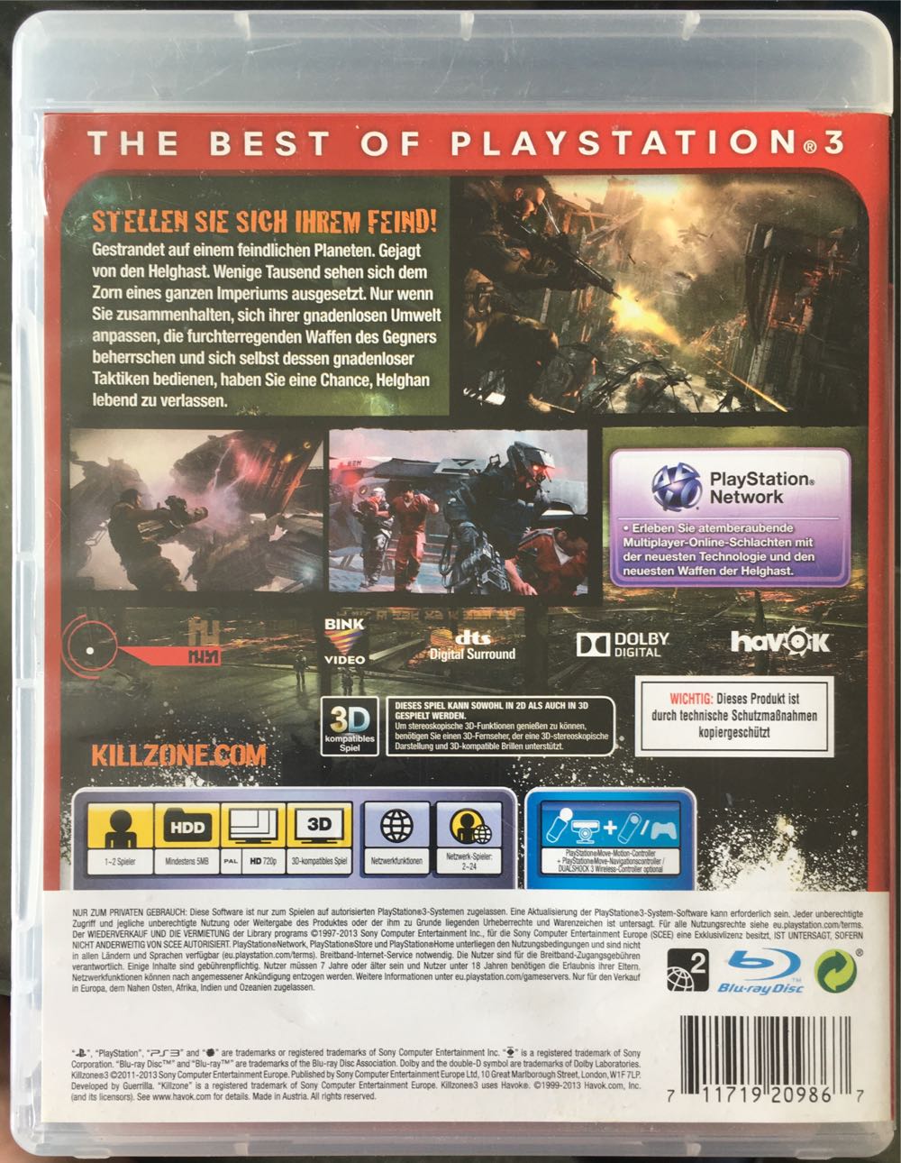 Killzone 3 - Killzone Trilogy - Sony PlayStation 3 (PS3) video game collectible [Barcode 711719209867] - Main Image 2