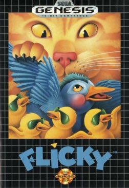 Flicky - Sega Genesis (Mega Drive) (Sega - 1) video game collectible [Barcode 0010086010220] - Main Image 1