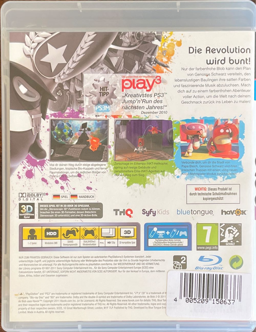 De Blob 2 - Sony PlayStation 3 (PS3) video game collectible [Barcode 4005209150637] - Main Image 2