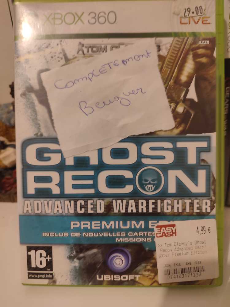 Tom Clancys Ghost Recon Advanced Warfighter Premium Edition - Microsoft Xbox 360 (4) video game collectible [Barcode 3307210241740] - Main Image 2
