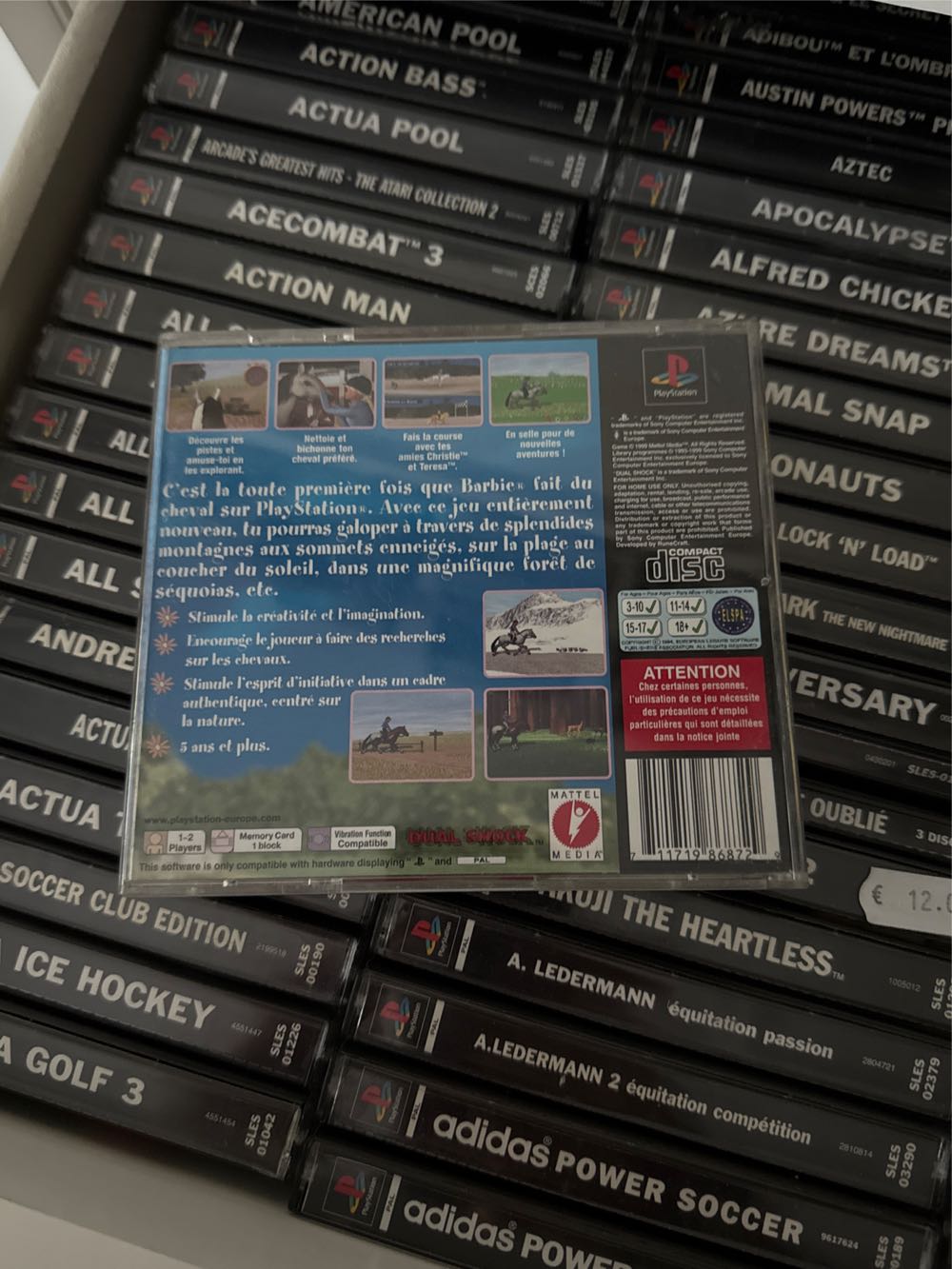 Barbie, aventure équestre - Sony PlayStation (Sony - 12) video game collectible [Barcode 711719868729] - Main Image 3