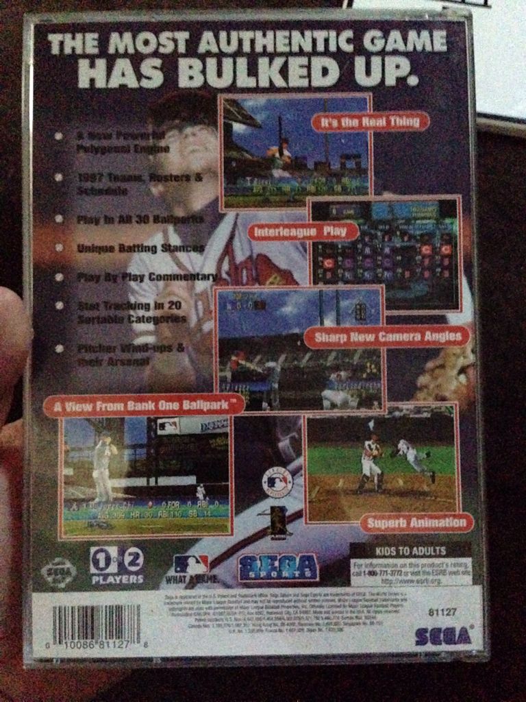 World Series Baseball 98 - Sega Saturn (Sega - 2) video game collectible [Barcode 010086811278] - Main Image 2
