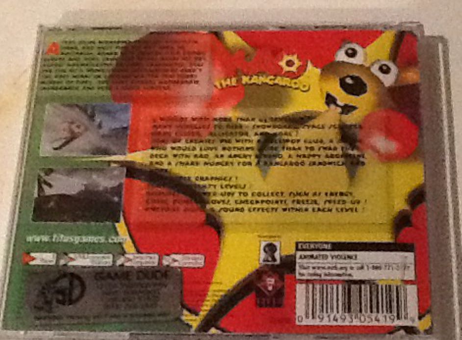 Kao The Kangaroo - Sega Dreamcast (Titus - 1) video game collectible [Barcode 091493054199] - Main Image 2